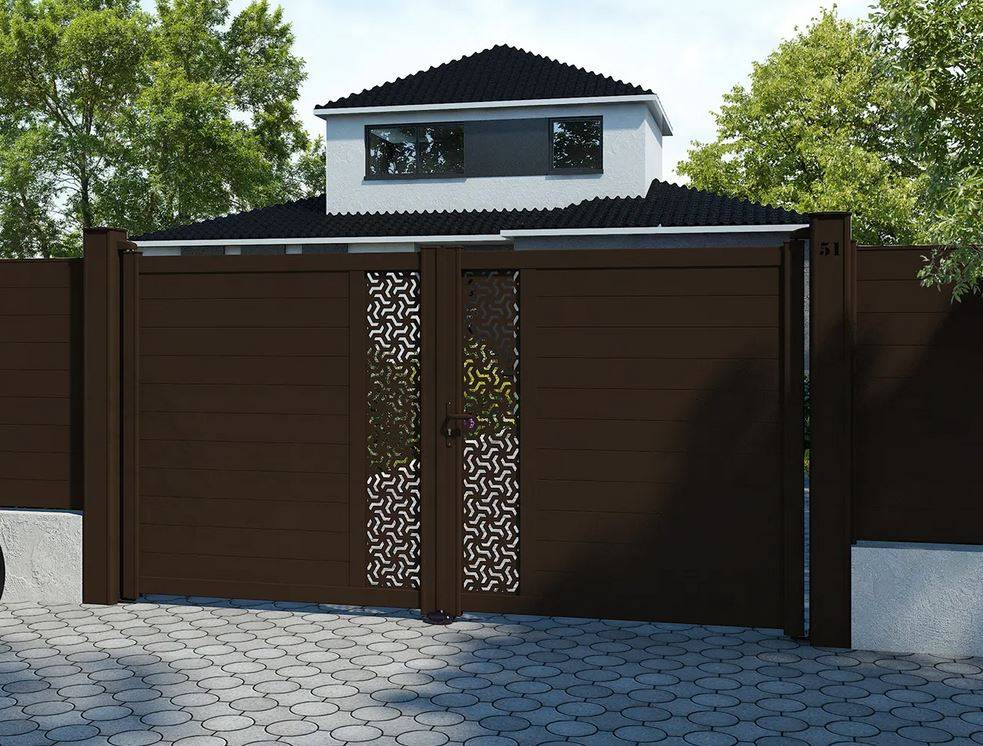 Portail alu semi-plein sur mesure Toulon