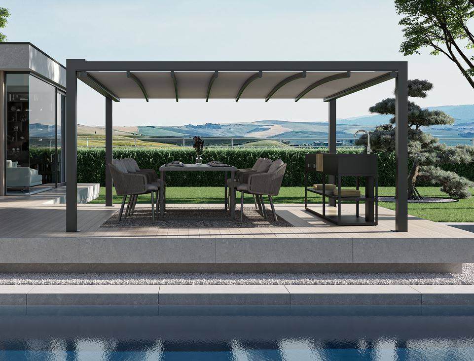Pergola autoportée en alu Ollioules