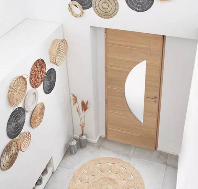 Porte d'entrée mixte bois et aluminium Var