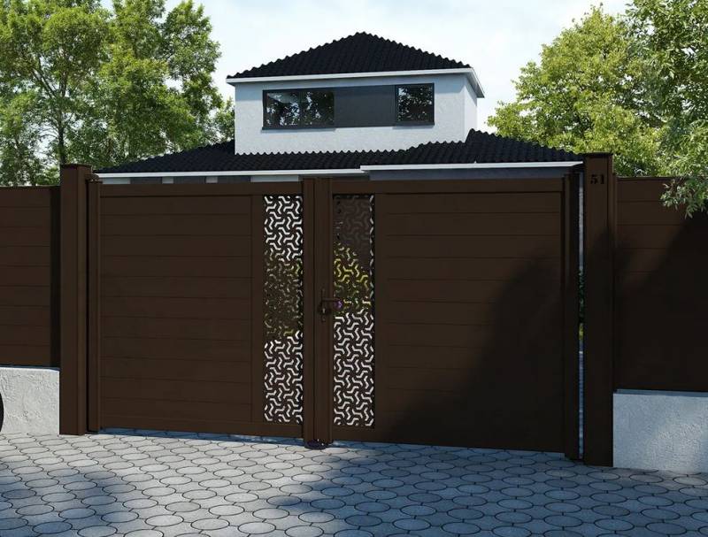 Portail alu semi-plein sur mesure Toulon