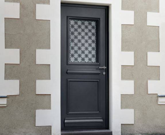 Porte d'entrée semi-vitrée Six-Fours