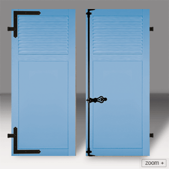 Volet battant lames persiennes à l'américaine Six-fours